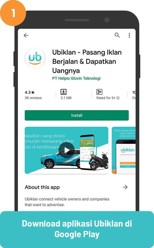 UbiBike step daftar